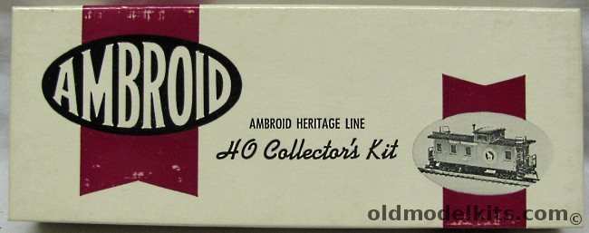 Ambroid 1/87 D&H Delaware & Hudson 30 Foot Three-Way Caboose - HO Craftsman Kit - Build As Center Copula, Offset Copula or Modified 20 Years Later, H-15 plastic model kit